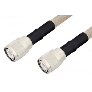 HN Male to HN Male Cable 12 Inch Length Using ET-RG225 Coax , LF Solder