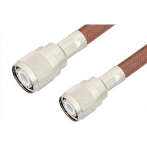 HN Male to HN Male Cable 12 Inch Length Using ET-RG393 Coax, RoHS