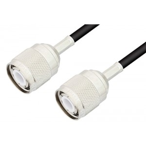 HN Male to HN Male Cable 12 Inch Length Using ET-RG58 Coax