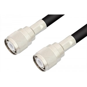 HN Male to HN Male Cable 12 Inch Length Using ET-RG8 Coax, RoHS