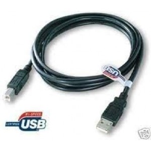 High Speed USB 2.0 Printer Cable A to B (15 Ft Black)