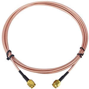 SMA Cable 6.5ft SMA Male to SMA Male RF Coaxial Extension Cable for Security System Antenna Input ET-RG316 Wire Jumper