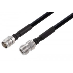 2.2-5 Female to N Female Low PIM Cable 12 Inch Length Using 1/4 inch Superflexible Coax