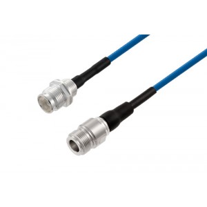 2.2-5 Female to N Female Low PIM Cable 12 Inch Length Using ET38402 Coax Using Times Microwave Components