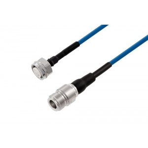 2.2-5 Male to N Female Low PIM Cable 12 Inch Length Using ET38402 Coax Using Times Microwave Components