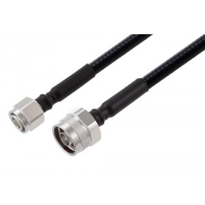 2.2-5 Male to N Male Low PIM Cable 12 Inch Length Using 1/4 inch Superflexible Coax