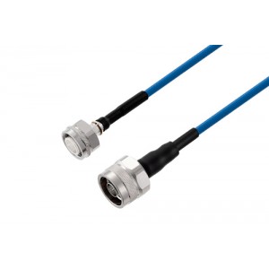 2.2-5 Male to N Male Low PIM Cable 12 Inch Length Using ET38402 Coax Using Times Microwave Components