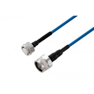 2.2-5 Male to N Male Low PIM Cable 12 Inch Length Using ET38400 Coax Using Times Microwave Components