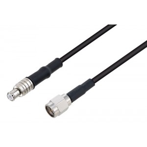 MCX Plug to SMA Male Cable 12 Inch Length Using ET-LMR-100 Coax