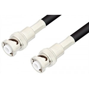 MHV Male to MHV Male Cable 12 Inch Length Using 75 Ohm ET-RG59 Coax, RoHS