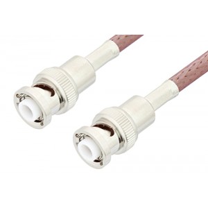 MHV Male to MHV Male Cable 12 Inch Length Using ET-RG142 Coax, RoHS