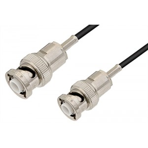 MHV Male to MHV Male Cable 12 Inch Length Using ET-RG174 Coax, RoHS