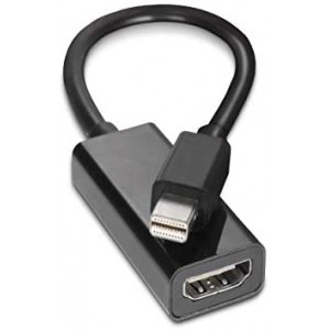 Mini DisplayPort to HDMI Adapter - MiniDP to HDMI - Thunderbolt/MiniDP to HDMI Cable Adapter - Black