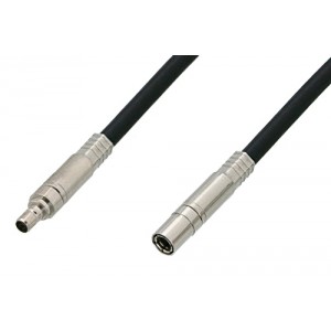 75 Ohm Mini SMB Plug to 75 Ohm Mini SMB Jack Cable 12 Inch Length Using 75 Ohm ET38349 Black Coax