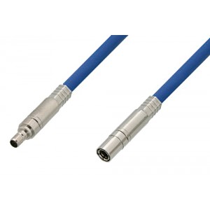 75 Ohm Mini SMB Plug to 75 Ohm Mini SMB Jack Cable 12 Inch Length Using 75 Ohm ET38348 Blue Coax