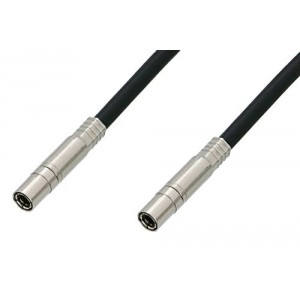 75 Ohm Mini SMB Plug to 75 Ohm Mini SMB Plug Cable 12 Inch Length Using 75 Ohm ET38349 Black Coax