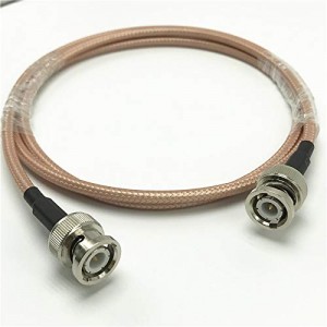 1 PCS 0-6Ghz BNC Male to BNC Male Connector with ET-RG142 Coax Cable 1M