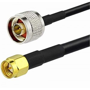 SMA Male to N Male,RP SMA Male to N Male Coax Cable with ET-RG58 Extension Cables (N Male to SMA Male, 100CM)