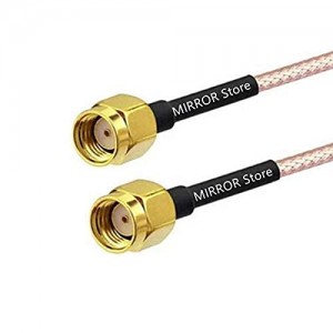 2PCS SMA Male to Male,RP SMA Connector Coax Cable with ET-RG316 Cable (RP SMA Male to RP SMA Male, 50cm)