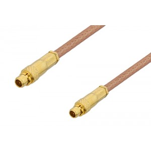 MMCX Plug to MMCX Plug Cable 12 Inch Length Using ET-RG178 Coax, RoHS