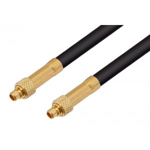 MMCX Plug to MMCX Plug Low Loss Cable Using ET-LMR-100 Coax In 12 Inch Length