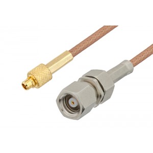 MMCX Plug to SMC Plug Cable 12 Inch Length Using ET-RG178 Coax