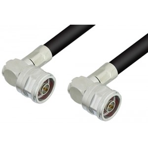 N Male Right Angle to N Male Right Angle Cable 36 Inch Length Using ET38331 Coax