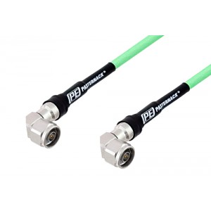 N Male Right Angle to N Male Right Angle Low Loss Test Cable 12 Inch Length Using ET38354 Coax