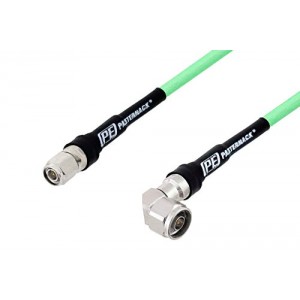 N Male Right Angle to TNC Male Low Loss Test Cable 12 Inch Length Using ET38354 Coax