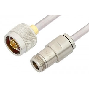 N Male to N Female Cable 6 Inch Length Using ET-SR401AL Coax