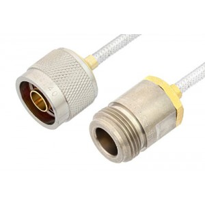 N Male to N Female Cable 6 Inch Length Using ET38337 Coax