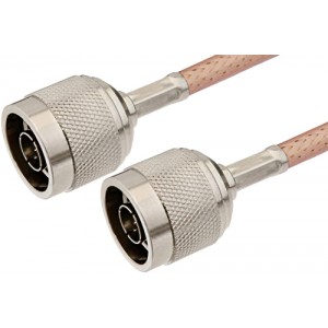 N Male to N Male Cable 12 Inch Length Using ET-P195 Coax