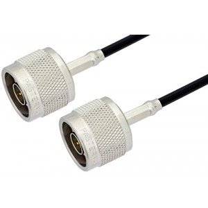 N Male to N Male Cable 12 Inch Length Using ET-RG174 Coax