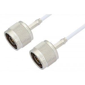 N Male to N Male Cable 12 Inch Length Using ET-RG188 Coax