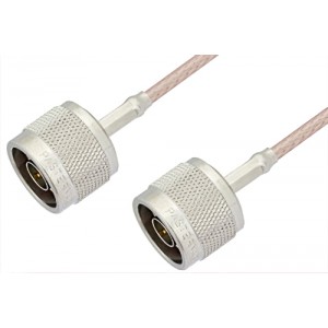 N Male to N Male Cable 12 Inch Length Using ET-RG316 Coax, RoHS