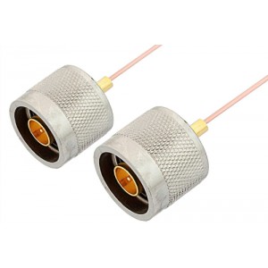 N Male to N Male Cable 6 Inch Length Using ET38325 Coax, RoHS