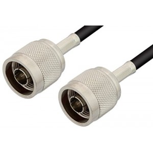 N Male to N Male Cable 6 Inch Length Using ET-RG223 Coax