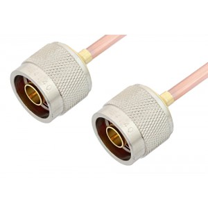 N Male to N Male Cable 6 Inch Length Using ET-RG402 Coax