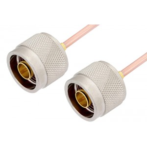 N Male to N Male Cable 6 Inch Length Using ET-RG405 Coax