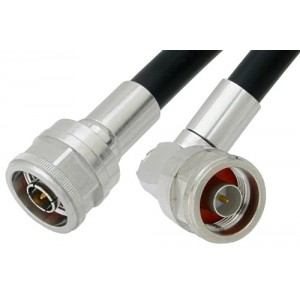 N Male to N Male Right Angle Cable 36 Inch Length Using ET38331 Coax