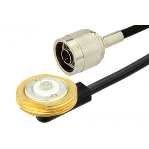 N Male to NMO Mount Connector Cable 60 Inch Length Using ET-RG58 Coax