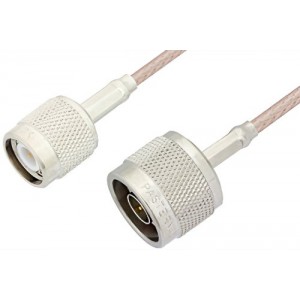 N Male to TNC Male Cable 12 Inch Length Using ET-RG316 Coax