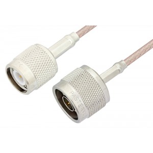 N Male to TNC Male Cable 12 Inch Length Using ET38399 Coax