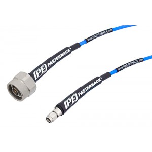 SMA Male to N Male Cable 12 Inch Length Using ET38343 Coax with HeatShrink, LF Solder, RoHS