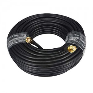 65FT SMA Antenna Adapter Male to Female with Connecting Line 20 Meters ET-RG58 Car Radio Video Antenna Extension Cable Pure Copper