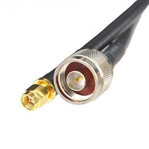 Antenna Cable N Male to SMA Male Coax Cable 32ft 50ohm 5D-FB OD7.5 Low-Loss Extension Cable SMA to N Ultra Low Loss Cable