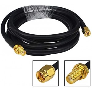 SMA Extension Antenna Cable 50 Ohm SMA Male to Female Connector Pure Copper Coax Cables (10M)