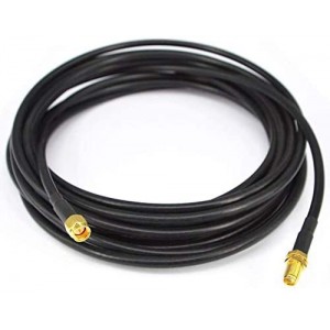 SMA WiFi Antenna Extension 5M SMA Male to SMA Female ET-RG58 Low Loss Coaxial Cable Patch Lead Coax