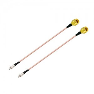 2PCS SMA Male to TS9 Female Cable 4G LTE Antenna Extension Cable RF Coaxial Pigtail Cable ET-RG316 15CM/6In