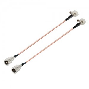 FME Male to TS9 Male Right Angle 90 Degree RF Cable ET-RG316 15CM/6IN (2pcs)